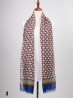 Checker Print Scarf With Color Edge